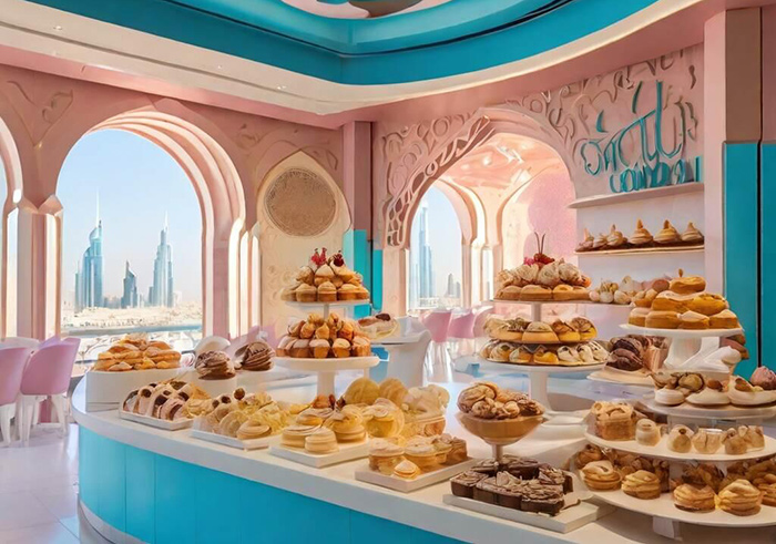 دبی شهربا شیرینی‌فروشی‌های لوکس و متنوعش، بهشت عاشقان دسر از فرهنگ‌های عربی، ایرانی و جهانی است.