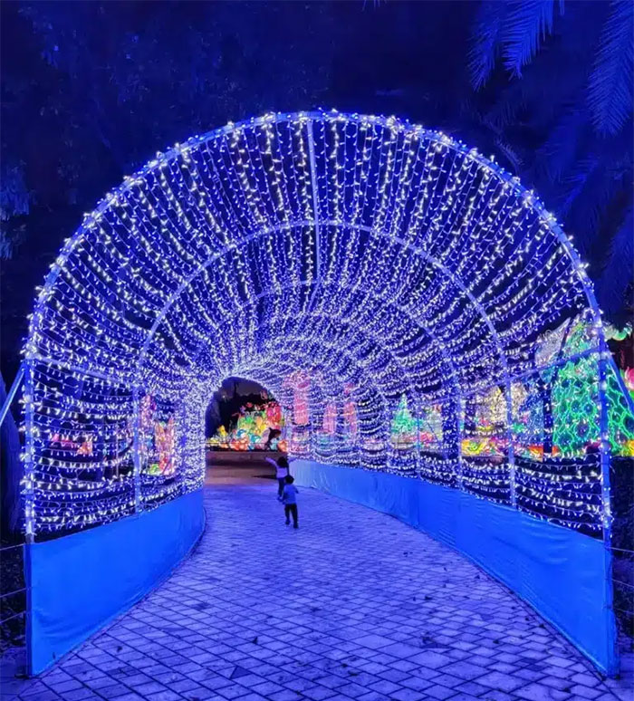 باغ جادویی پارک زعبیل با بیش از ۲۵ اثر هنری نورانی، مجسمه‌های خلاقانه و نورپردازی هنرمندانه، ترکیبی از هنر و تجسم را برای تمام سنین به نمایش می‌گذارد.