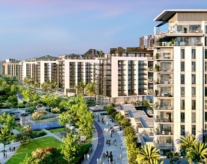 محله دبی هیلز استیت با سینما، زمین بازی، ترامپولین، ورزشگاه و استخر، تفریحات شادی برای همگان دارد.