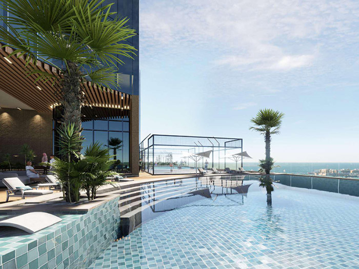 برج الحبتور با امکانات کامل رفاهی، فضای سبز و رستوران‌های بین‌المللی، زندگی لوکس و راحتی را فراهم می‌کند.